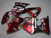 Kawasaki NINJA ZX6R 2000-2002 Injection ABS Fairing - Factory Style - Black Red - MFS5578